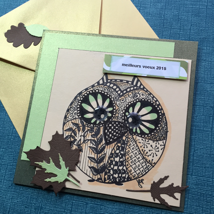 carte de voeux zentangle